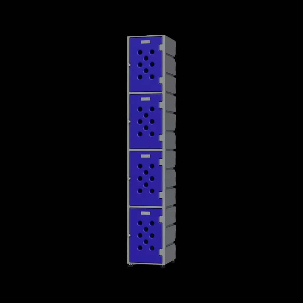 4 Door Lockers Flat Top